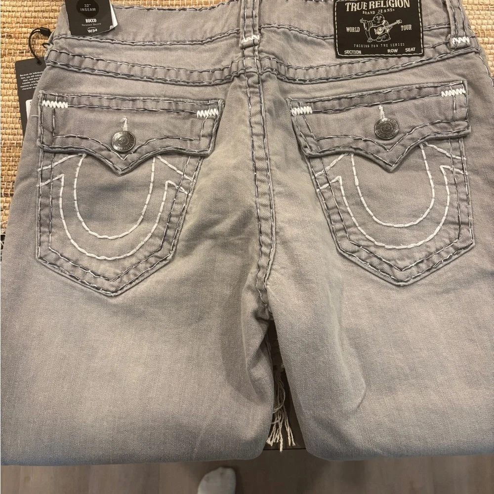 True Religion Gray Denim jeans - Picture 3 of 6